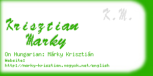 krisztian marky business card
